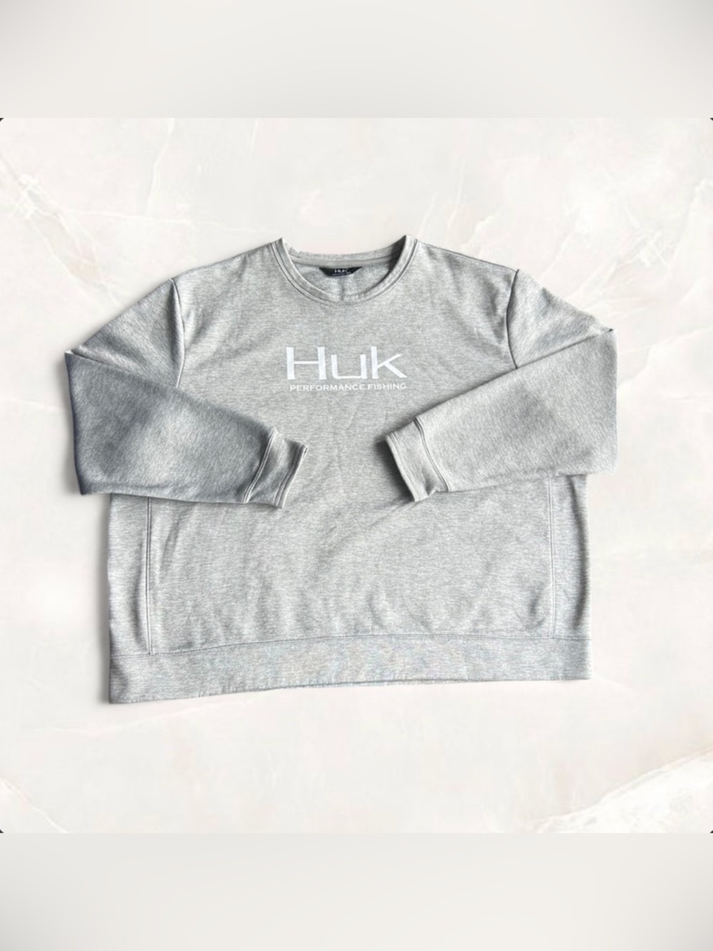 Huk Performance Fishing Shirt Long Sleeve Gray Men’s 3XL